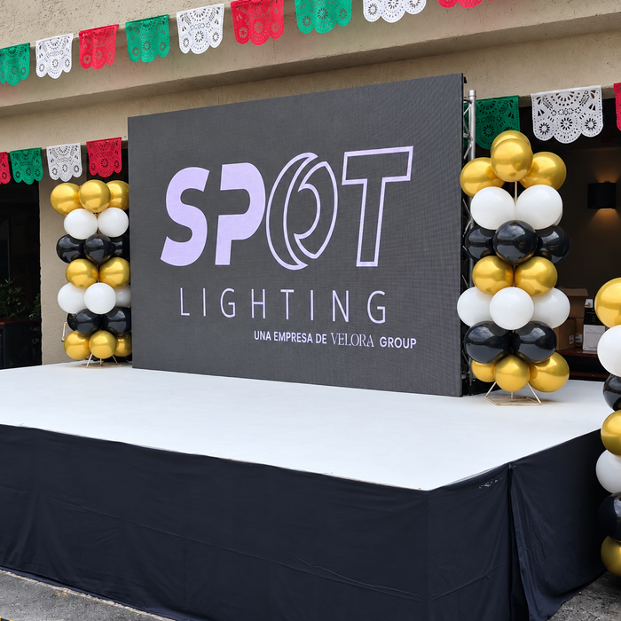 Pantalla LED en un montaje de evento